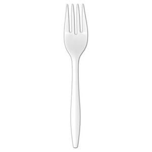 FORK MD WGT WH BULK POLYPRO 1000/CS